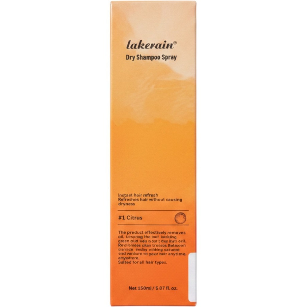 Lakerain Dry Shampoo Spray 150ml 5.07 fl oz #1 Citrus Instant Hair Refresh New